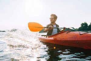 perfect day for kayaking.