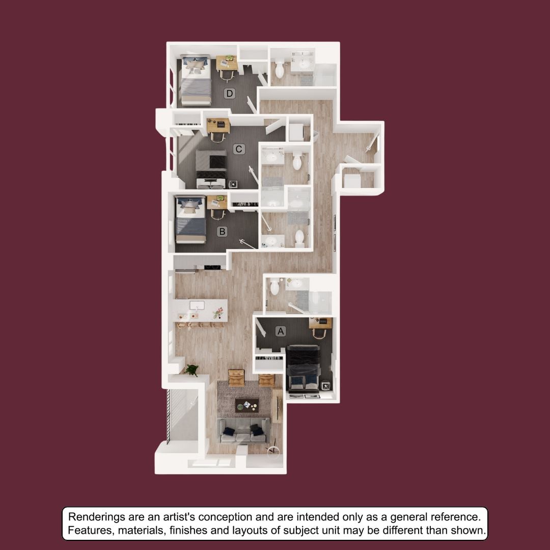 4BR/4BA – D4 floor plan